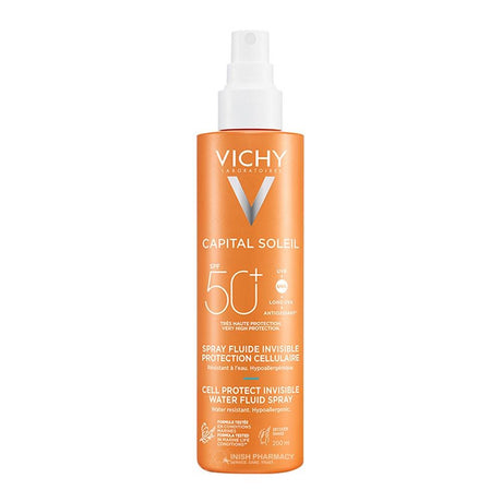 Vichy Capital Soleil Cell Protect SPF50 Water Fluid Spray 200ml – broad-spectrum SPF for daily sun protection