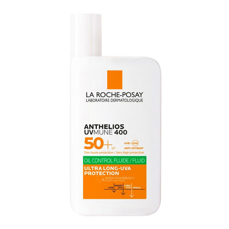 La Roche Posay Anthelios UVMune 400 Oil Control Fluid SPF50+ For Oily and Blemish Prone Skin 50ml from Lrp