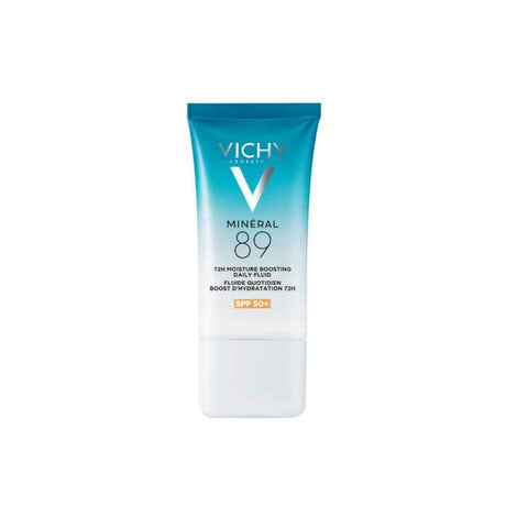 Vichy Mineral 89 Moisture Boosting Daily Fluid SPF50+ – moisturises skin with SPF protection