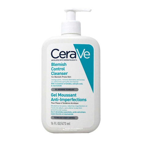 CeraVe Blemish Control Cleanser With Salicylic Acid and Niacinamide 473ml – helps clear and prevent acne breakouts