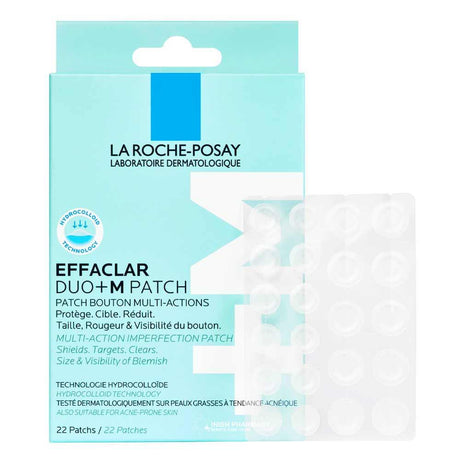 La Roche Posay Effaclar Duo+M Multi-Action Patches for Breakouts 22 Pack – dermatologist-developed for healthy skin