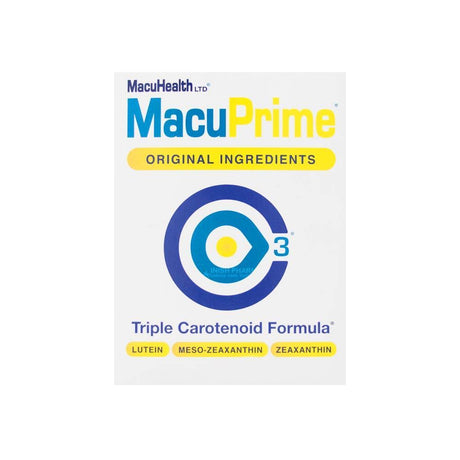 MacuPrime Triple Carotenoid Formula 90 Pack – lutein and zeaxanthin to support healthy vision