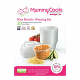 Mummy Cooks 9 Months+  Weaning Set Reusable Pots & Lids 20 Pack