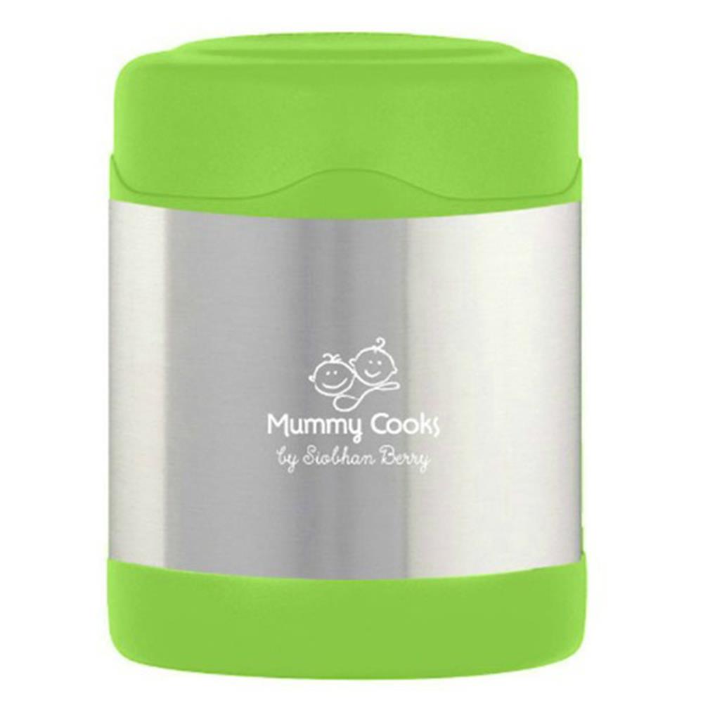 Mummy Cooks Insulated Food Flask Green 300ml