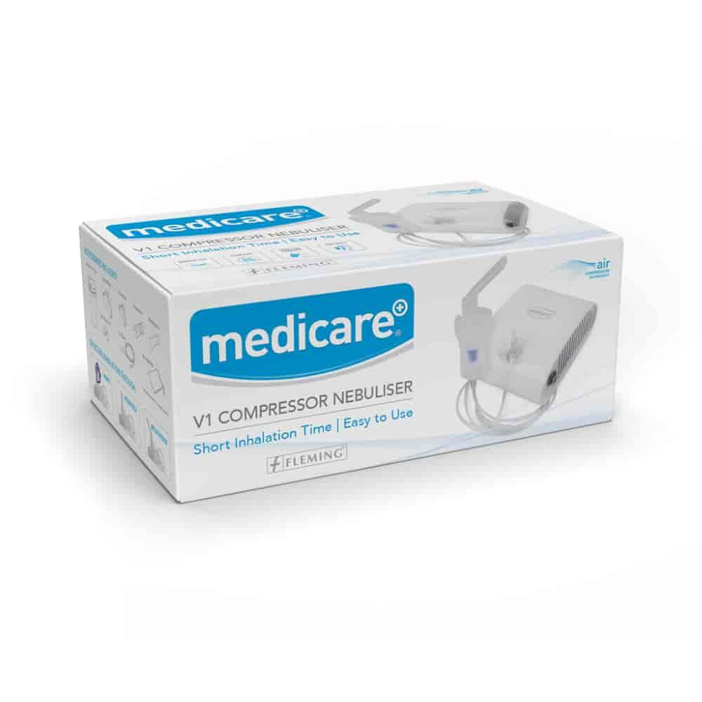 Medicare V1 Compressor Nebuliser – for use with nebulisers in respiratory care