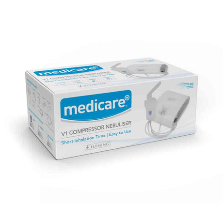 Medicare V1 Compressor Nebuliser – for use with nebulisers in respiratory care