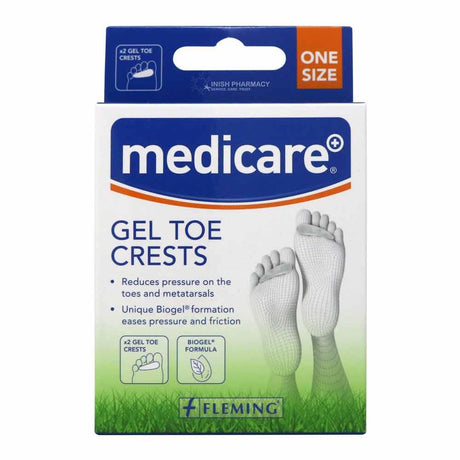Medicare Gel Toe Crests One Size – cleans and protects wounds
