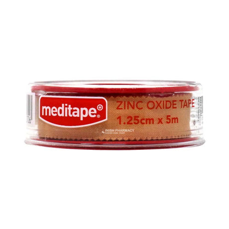 Meditape Zinc Oxide Tape 1.25cm X 5m – cleans and protects wounds