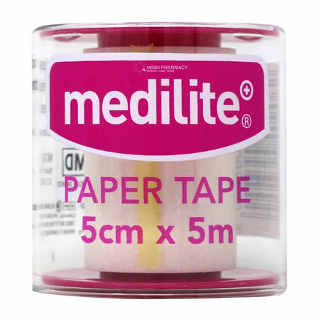 Medilite Non Woven Paper Tape 5cm x 5m – cleans and protects wounds