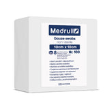 Medrull Non Sterile 8 Ply Gauze Swabs 10cm x 10cm 100 Pack