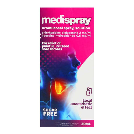 Medispray Throat Spray 30ml – for sore throat
