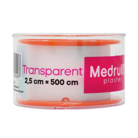 Medrull Transparent Plaster in Roll 2.5cm x 500cm – protects cuts and grazes