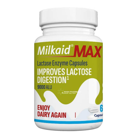 Milkaid Max Lactase Enzyme Capsules 60 Pack – to support a healthy digestive system