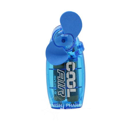 Status Hand Held Coloured Fan Blue – relieves nausea and travel sickness