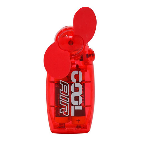 Status Hand Held Coloured Fan Red – relieves nausea and travel sickness