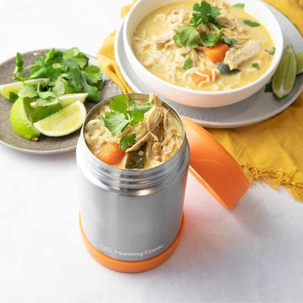 Mummy Cooks Insulated Food Flask Orange 300ml