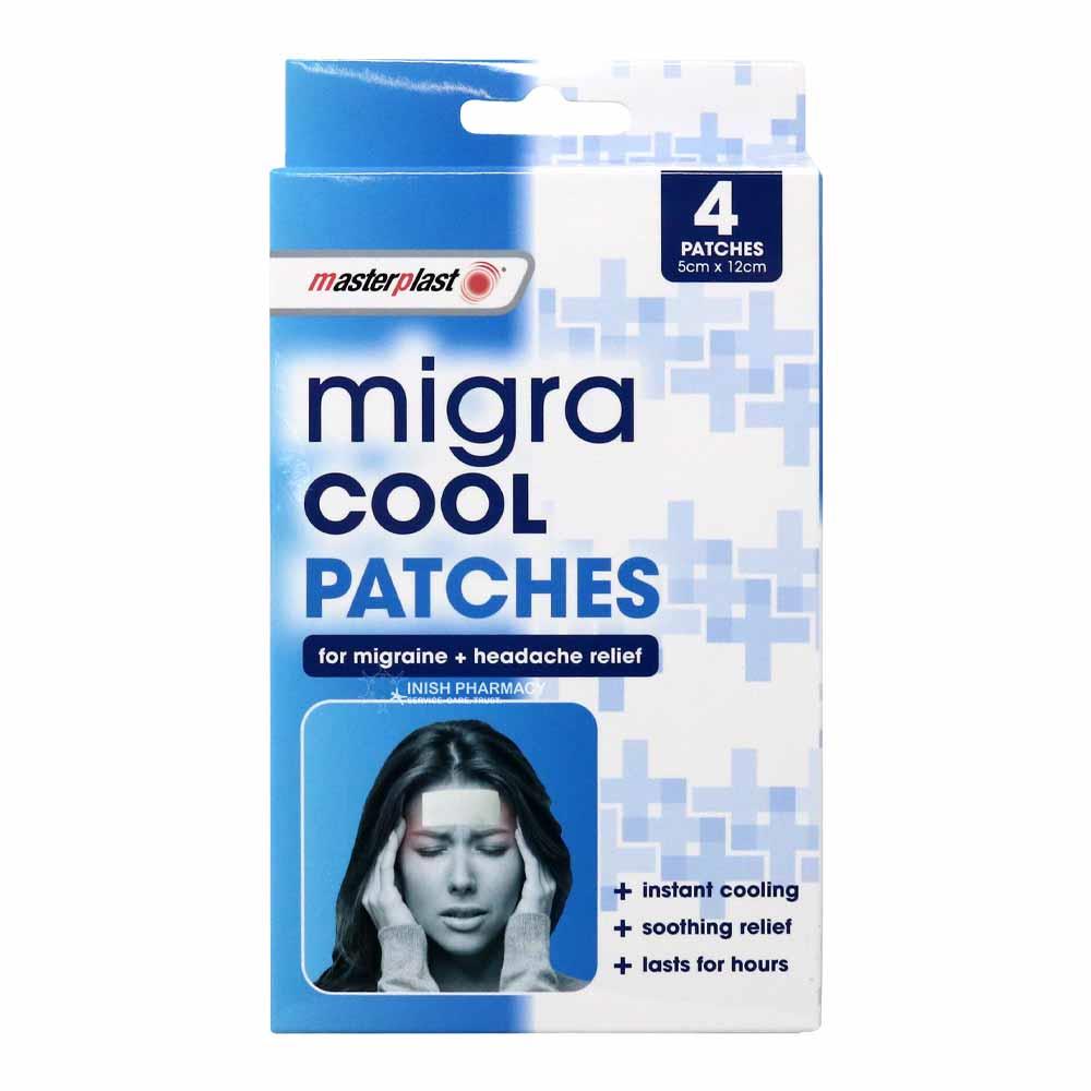 Masterplast Migra Cool Headache Relief Patches 4 Pack