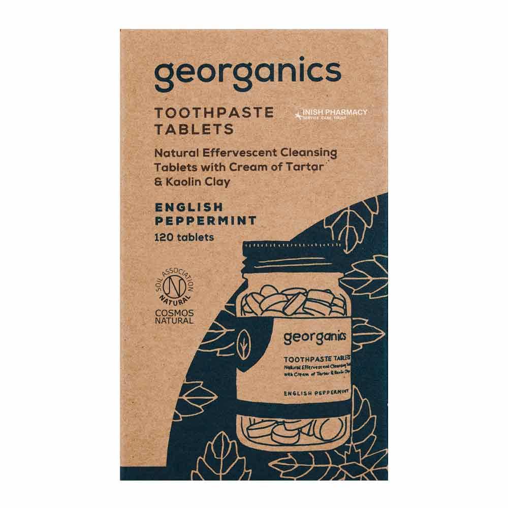 Georganics Mineral Toothpaste Tablets - Peppermint - 120 Tablets