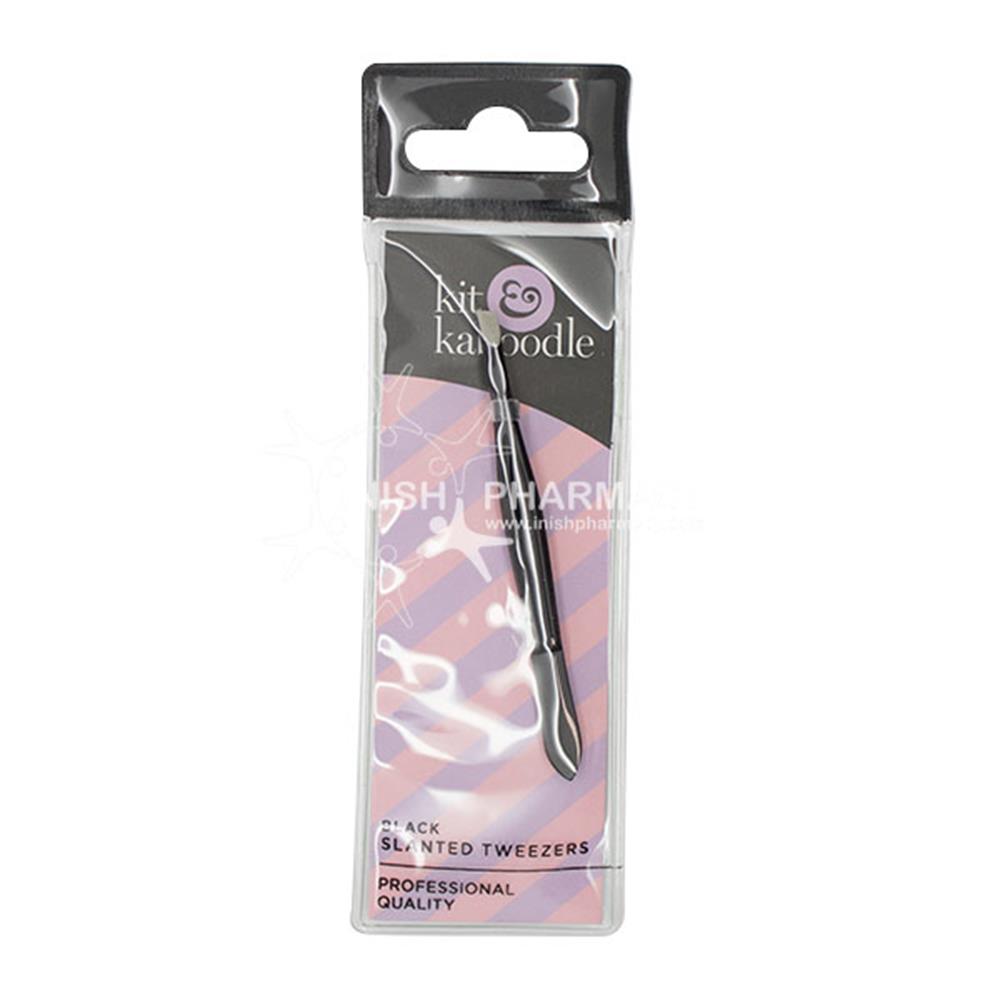 Kit & Kaboodle Black Tweezer Slanted Tip