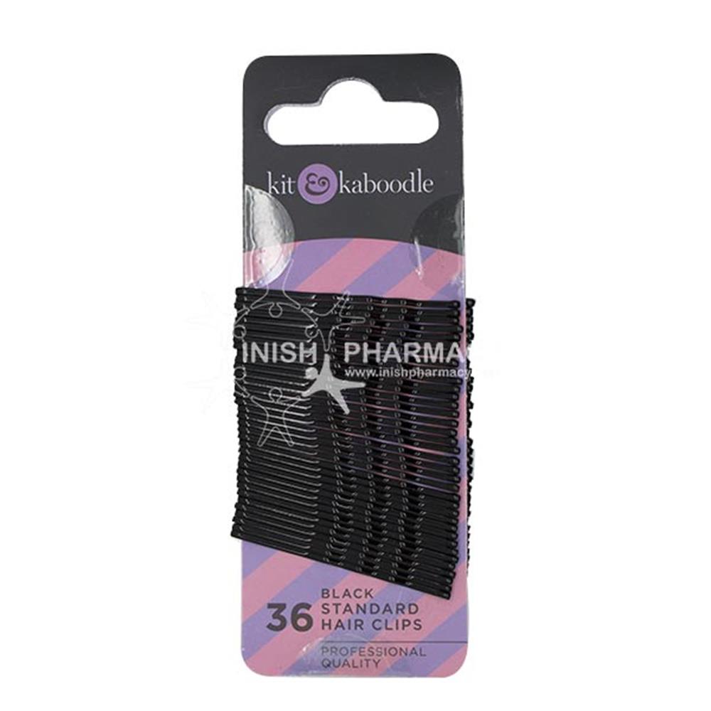 Kit & Kaboodle Black Standard Clips 36 Pack – for healthy, well-nourished hair