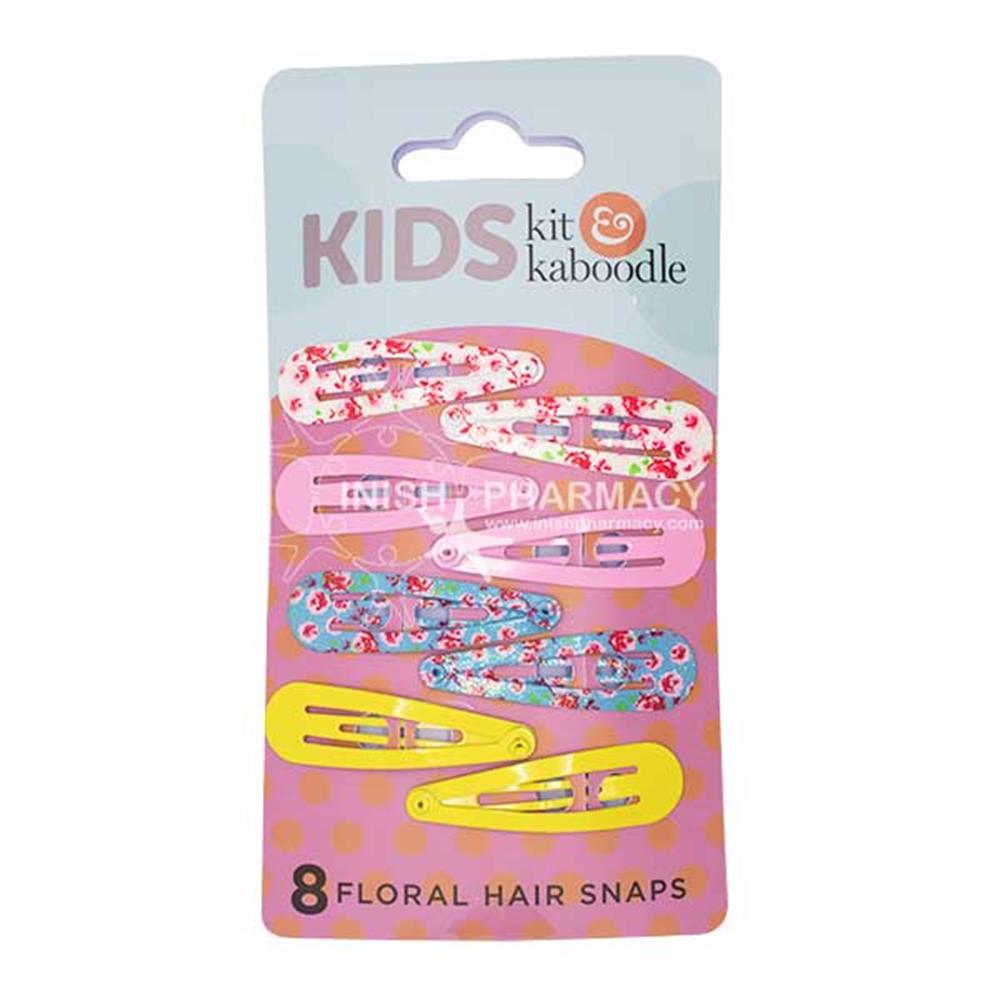 Kit & Kaboodle Floral Snaps 8 Pack – for healthy, well-nourished hair