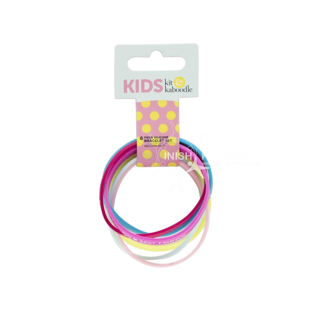 Kit & Kabodle Silicone Bracelet Set 6 Pack – for healthy, well-nourished hair