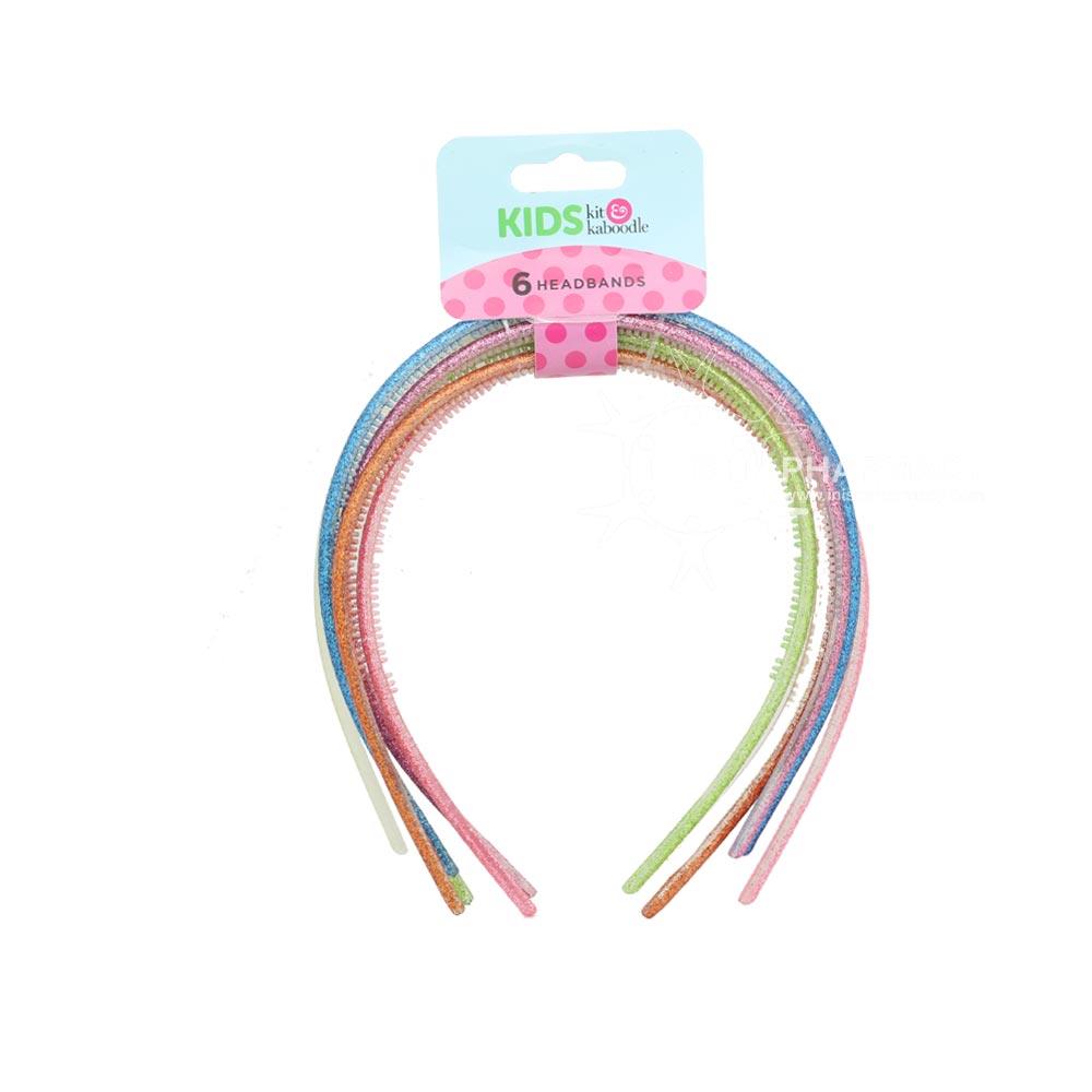 Kit & Kaboodle 6 Glitter Headbands – for healthy, well-nourished hair