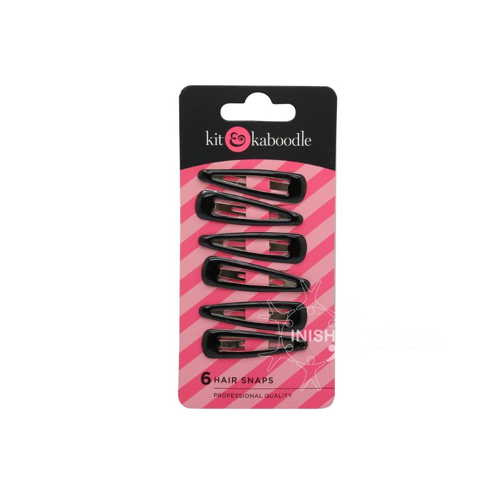 Kit & Kaboodle 6 Pack Hair Snaps Black