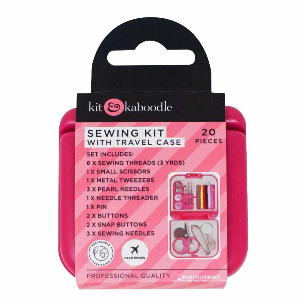 Kit & Kaboodle Sewing Kit with Tavel Case 20 Pieces