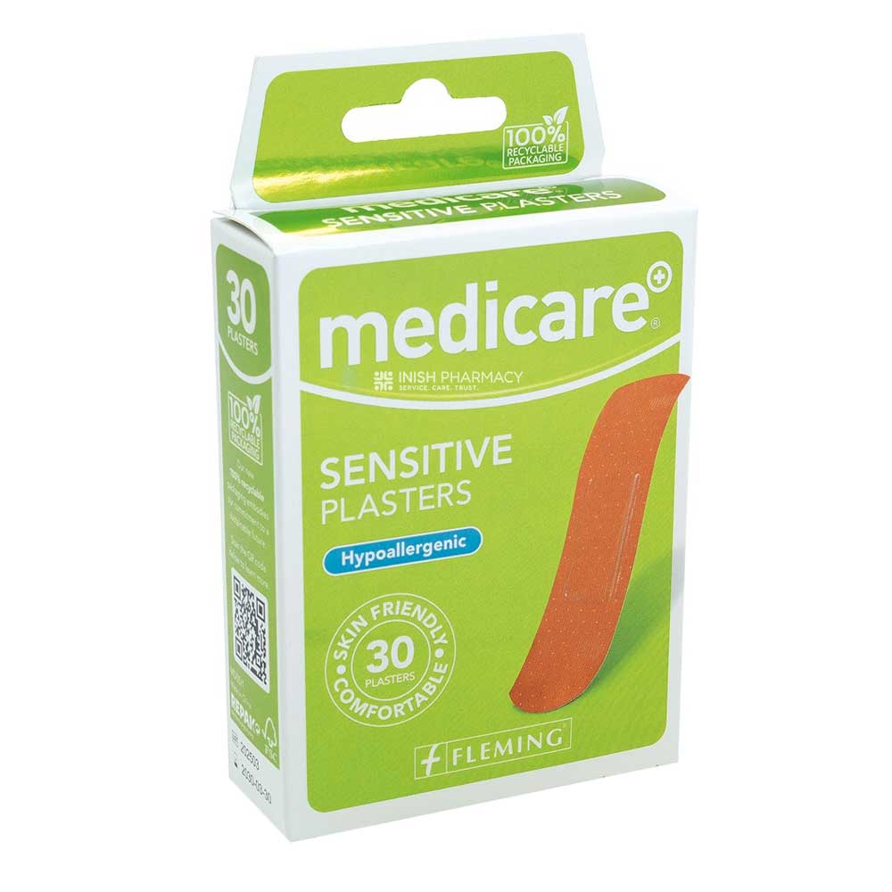 Medicare Sensitive Plasters 30 Pack MD05 – protects cuts and grazes