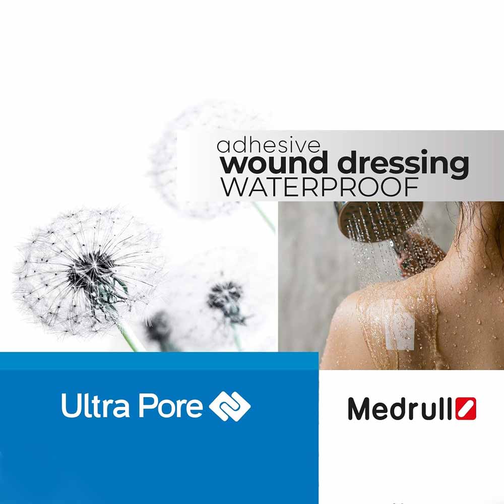 Medrull Ultra Pore Waterproof Adhesive Wound Dressing 9x10 5 Pack