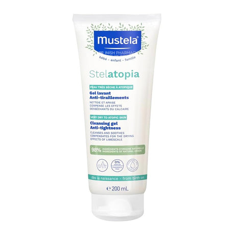 Mustela Stelatopia Cleansing Gel Anti-Tightness 200ml – a trusted essential for mother and baby care
