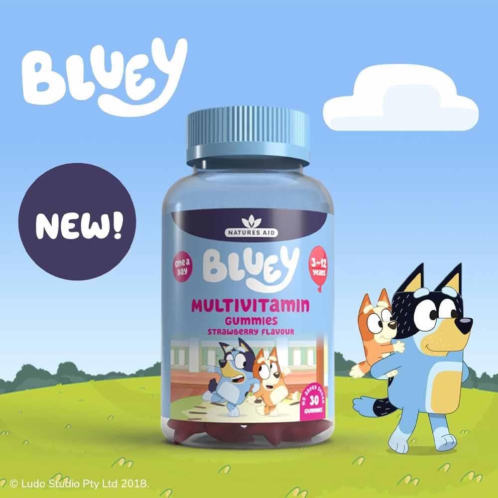Natures Aid Bluey Multivitamin Gummies 30 Pack