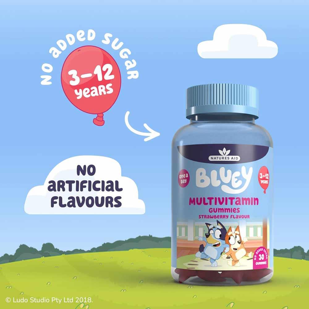 Natures Aid Bluey Multivitamin Gummies 30 Pack