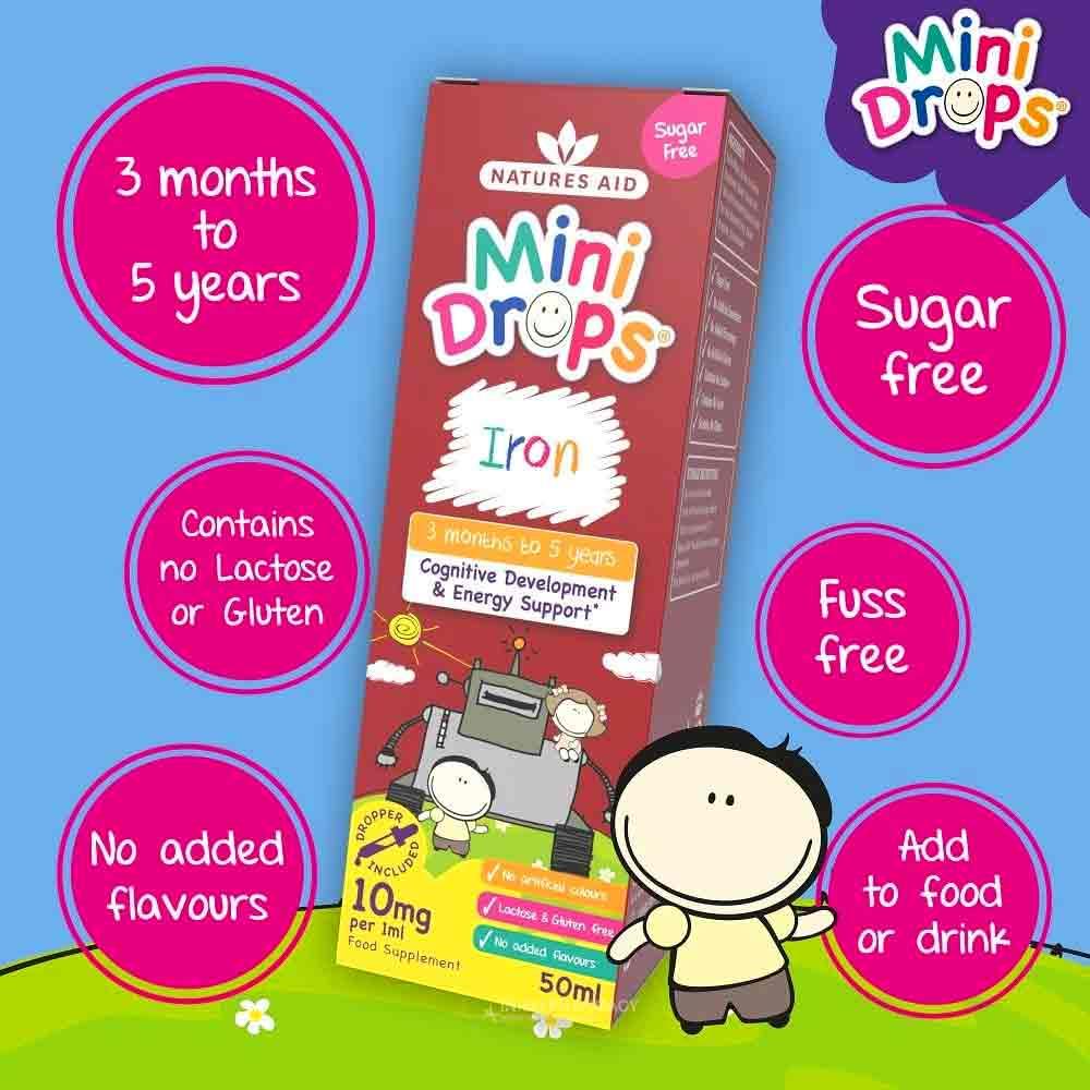 Natures Aid Iron Mini Drops 50ml