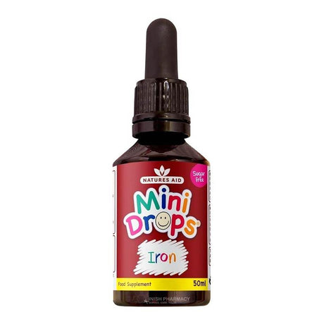 Natures Aid Iron Mini Drops 50ml – iron to support healthy red blood cell formation