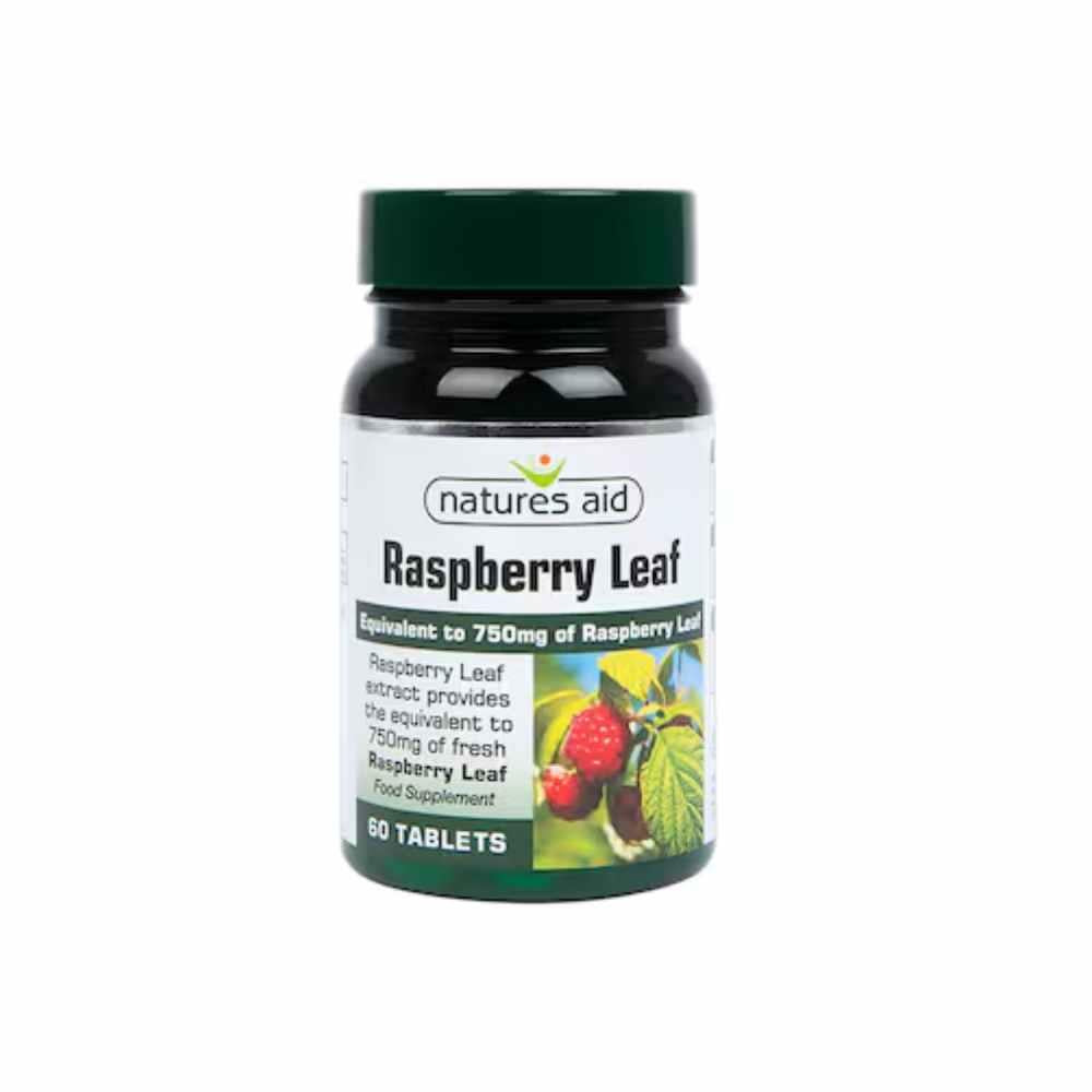 Natures Aid Raspberry Leaf Extract 750mg 60 Tablets