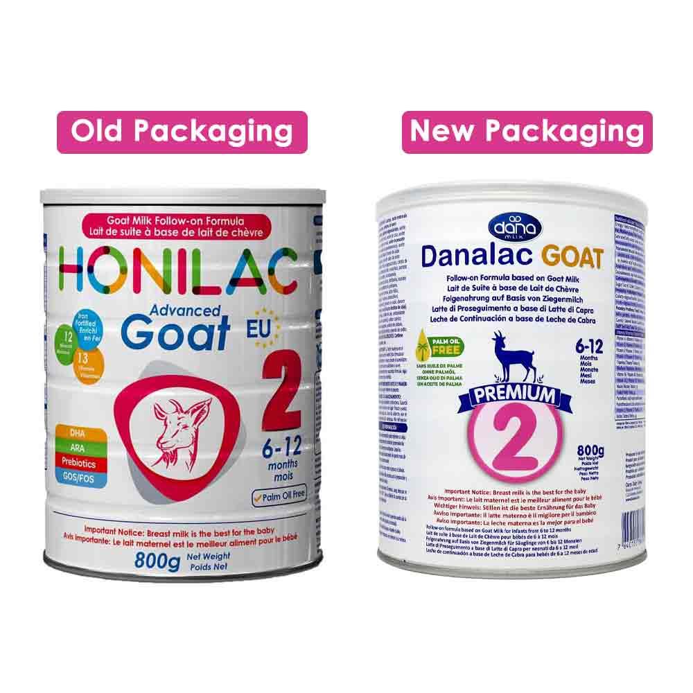 Danalac Advanced Goat Milk Follow On Formula Stage 2 800g