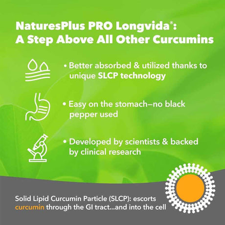 Natures Plus Longvida Curcumin 30 Capsules