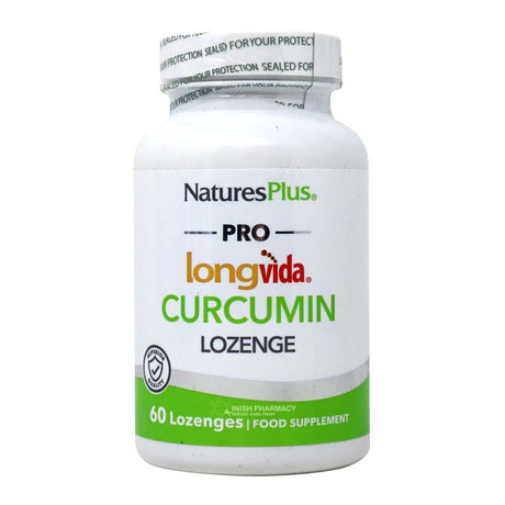 Natures Plus Longvida Curcumin Lozenge 60 Pack – vitamins and minerals to support energy and wellbeing