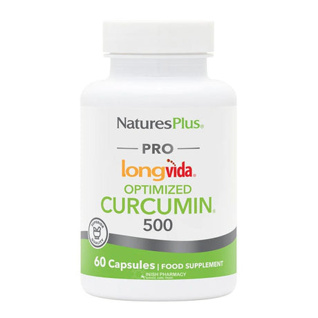 Natures Plus Optimized Curcumin 500mg 60 Capsules – to support a healthy digestive system