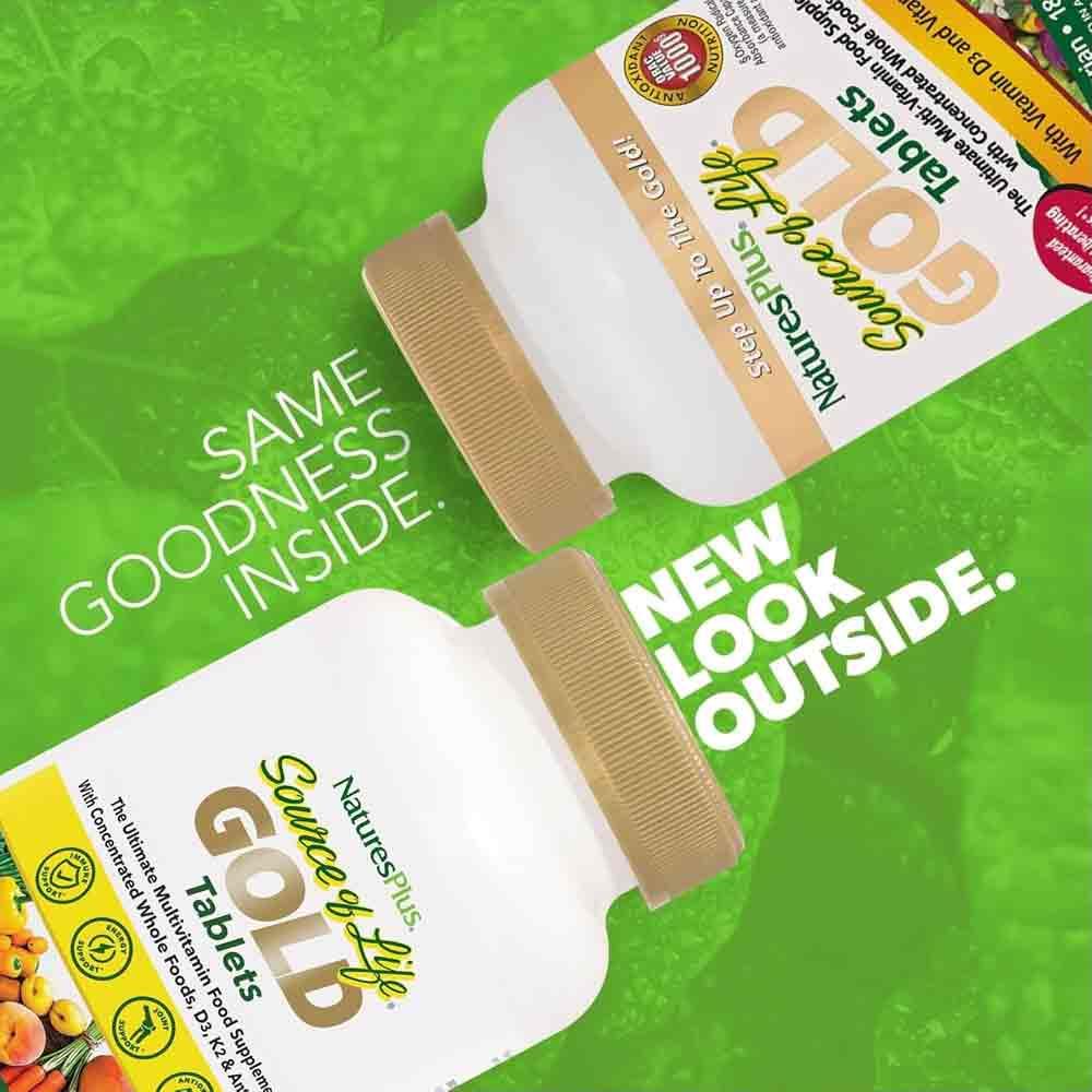 Natures Plus Source of Life Gold Multi-Vitamin Tablets 180 Pack