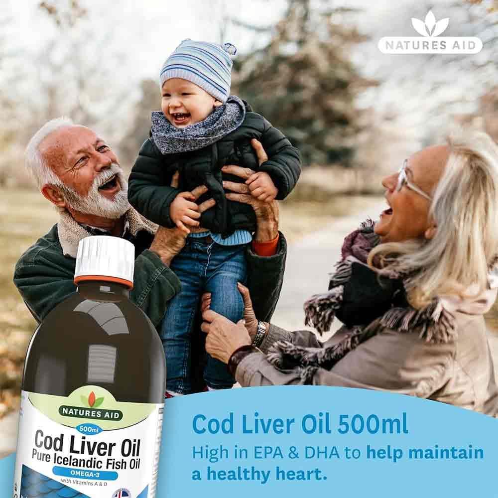 Natures Aid Cod Liver Oil 500ml