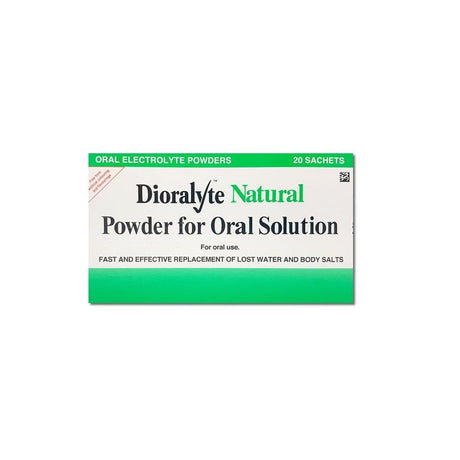 Dioralyte Natural 20 Sachet Pack – restores fluids and electrolytes lost through illness
