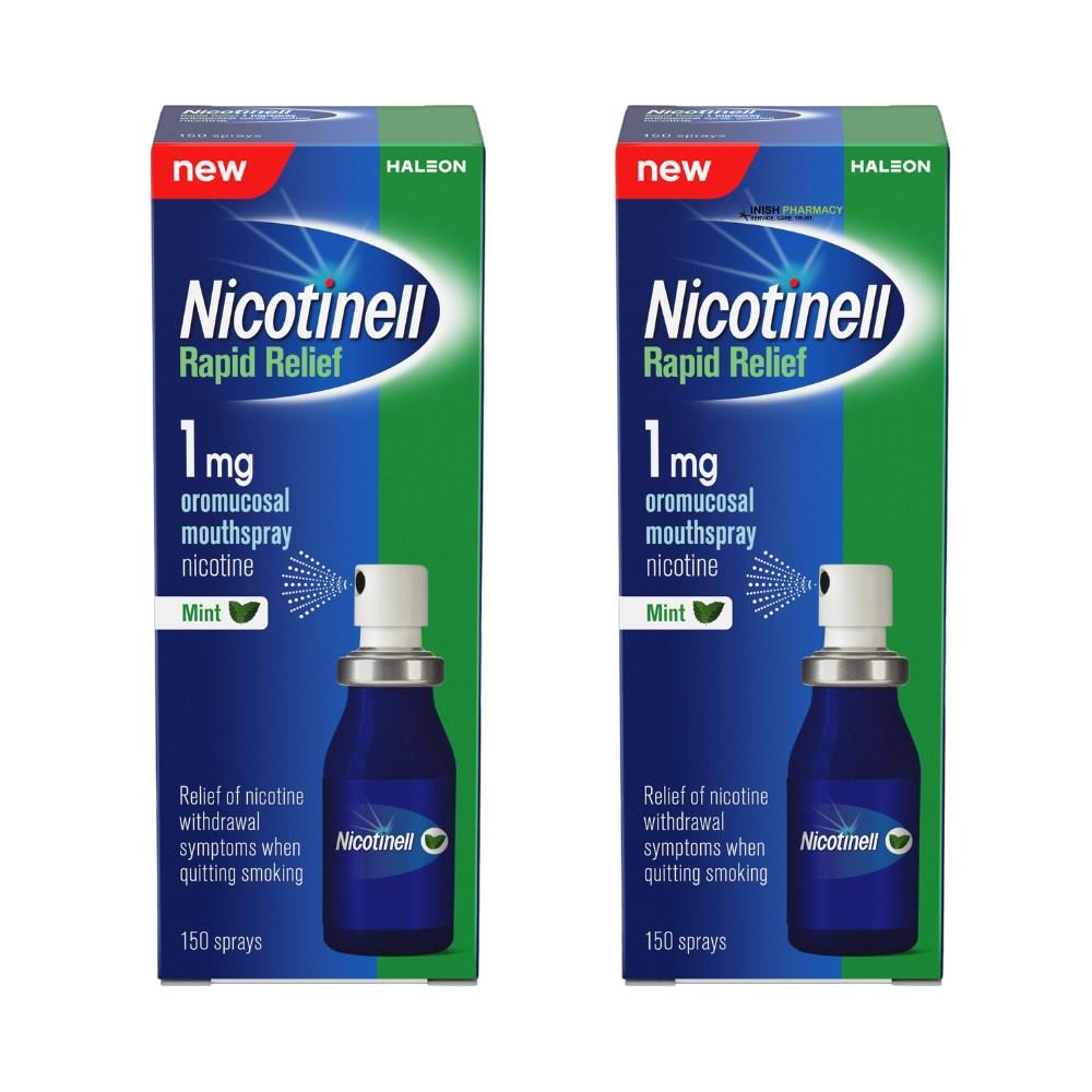 Nicotinell Rapid Relief Nicotine Spray Duo Pack 2 x 150 Sprays