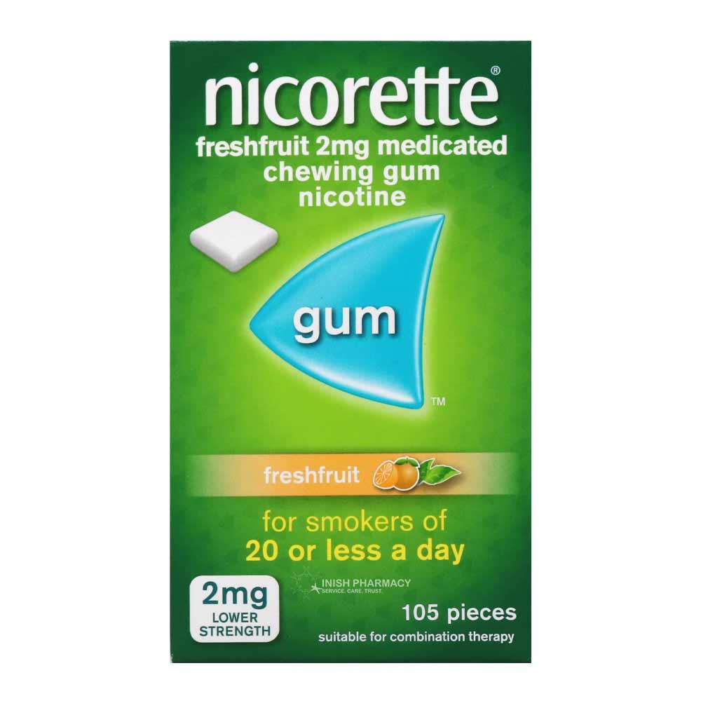 Nicorette 2mg Freshfruit Chewing Gum 105 Pieces