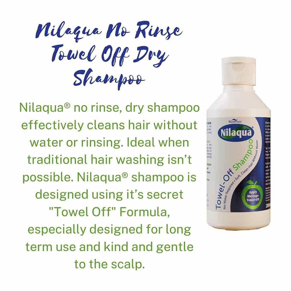 Nilaqua Waterless Towel-Off Shampoo 200ml