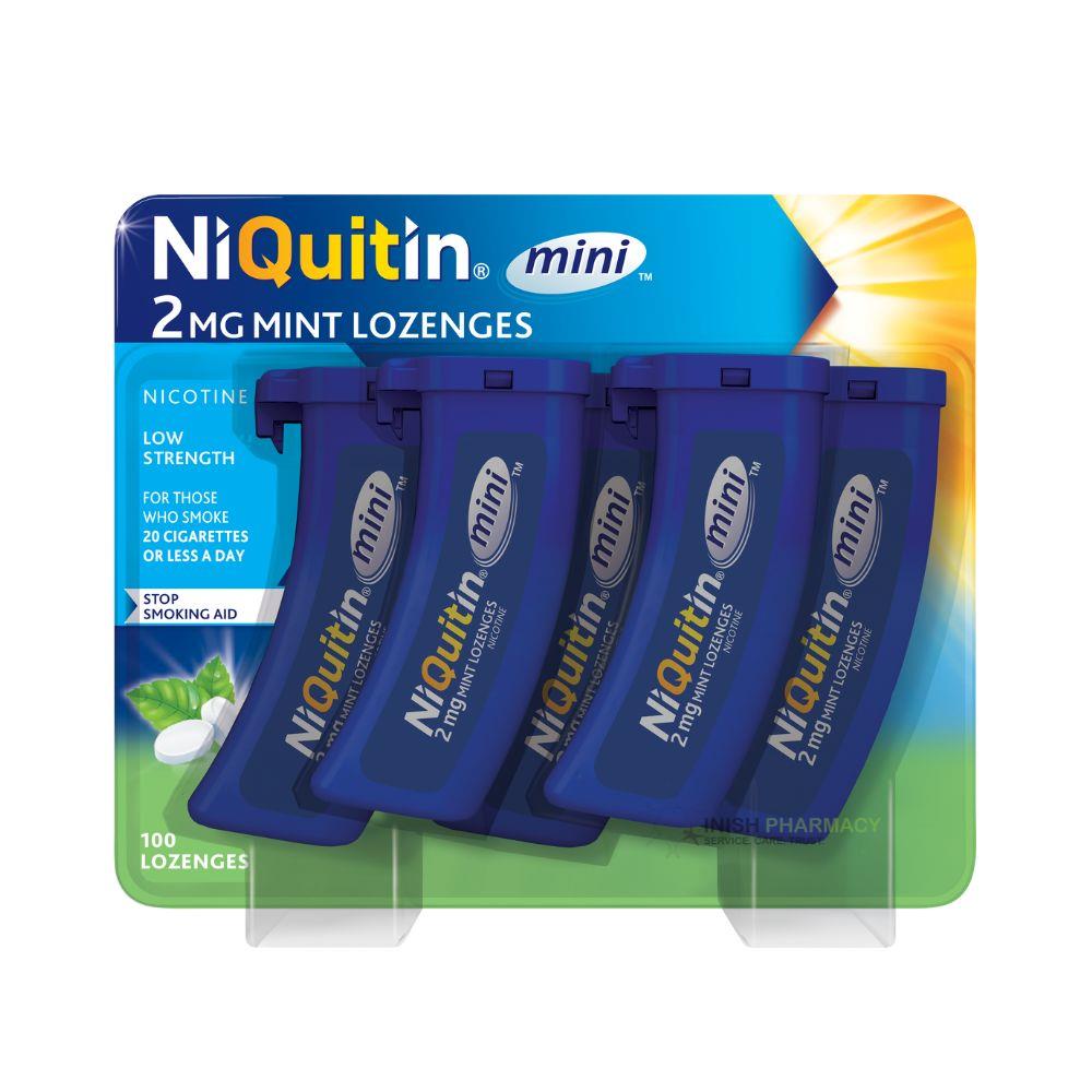 NiQuitin Mini 2mg Mint Nicotine Lozenges 100 Pack