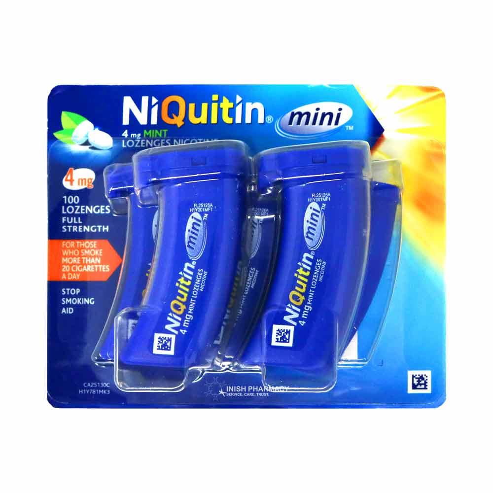 NiQuitin Mini 4mg Mint Nicotine Lozenges 100 Pack