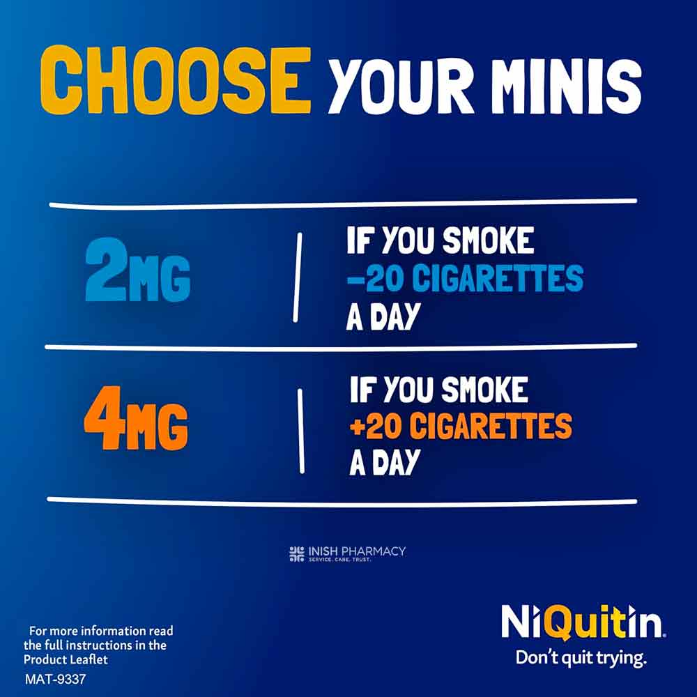 NiQuitin Mini 4mg Citrus Nicotine Lozenges 60 Pack